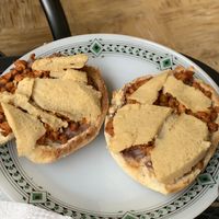 Molletes at 9 ó 6 Comida Vegana. in Puebla