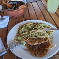 Las milanesas nos encantaron at 9 ó 6 Comida Vegana. in Puebla