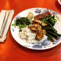 Our vegan diner at Ming Der Vegetarian Buffet in Kaohsiung