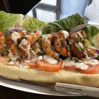 shrimp po' boy!  at Station No 3 in Kirkwood