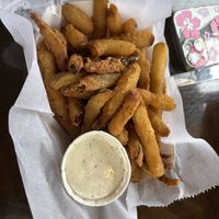 pickle fries & ranch! at Station No 3 in Kirkwood