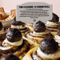 Cookies and crème roll! at CINNAMOR in Canggu
