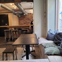 Indoor seating at da Matteo Magasinsgatan in Gothenburg