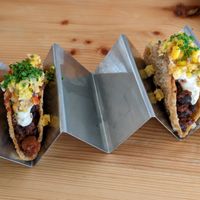 Bean tacos at Nästgårds Bua in Ostersund