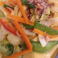 yellow curry at Red Spoon in Warrnambool