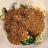 Satay veggies (vegan)  at Red Spoon in Warrnambool