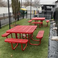 Outside dog-friendly patio area at Wells Roadside  in St Louis Park