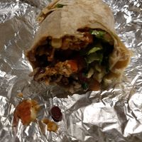 Vegan burrito with Sofritas at Chipotle in Ann Arbor