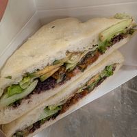 Vegan focaccia at MAD - Fengo - T4S in Madrid