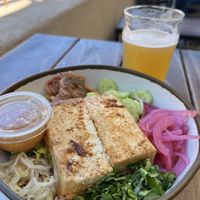 Vietnamese noodles with tofu as protein   at Little Sama  in Ojai