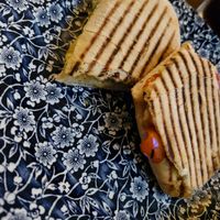 Vegan cheese and roast vegetable panini at The Crosse Keys - JD Wetherspoon in London