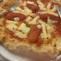 Vegan pizza  at Antica Pizzeria Chiaia in Naples