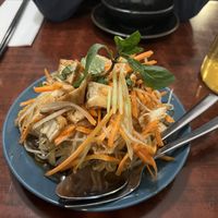 Green pawpaw salad with tofu  at Au Lac Royal Vegan Cuisine in Dickson