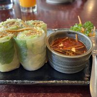 Shredded tofu rice paper rolls.  at Au Lac Royal Vegan Cuisine in Dickson