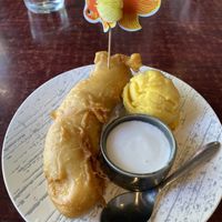 Banana fritter.  at Au Lac Royal Vegan Cuisine in Dickson