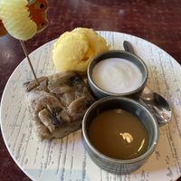 Banana cake.  at Au Lac Royal Vegan Cuisine in Dickson