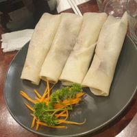 Mock duck wraps were delish & toddler friendly at Au Lac Royal Vegan Cuisine in Dickson