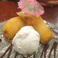 Banana fritter at Au Lac Royal Vegan Cuisine in Dickson