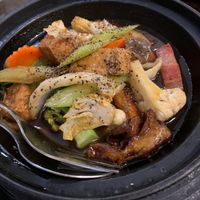 au lac eight treasure (sizzling) at Au Lac Royal Vegan Cuisine in Dickson
