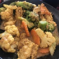 Soy chick’n curry. Delicious 😋  at Au Lac Royal Vegan Cuisine in Dickson