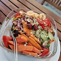 Vegan salad at Tasca 61 in Tenerife