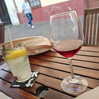 Local wine and home-made lemonade at Tasca 61 in Tenerife