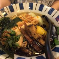 Black garlic tofu miso ramen  at Daidokoro Umaimon Ramen  in Amsterdam