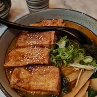 Spicy vegan ramen at Takumi Ramen & Yakisoba in Milan