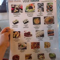 Vegetarian menu at ChiQ Japanese Restaurant in Nairobi