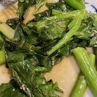 Chinese broccoli with garlic sauce   at New Shanghai in Melbourne