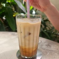 Salted date caramel coffee at Bunch in Hiriketiya