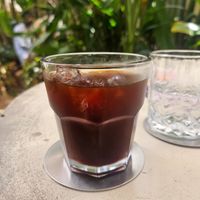Iced americano at Bunch in Hiriketiya