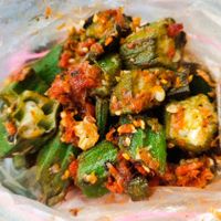 Lady fingers at Shu Vegetarian 典蔬 in Central Singapore