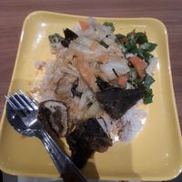 Econ rice with 2 vege and 1 mock meat at $4 at Shu Vegetarian 典蔬 in Central Singapore