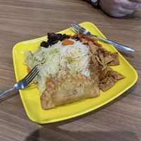 Breakfast meal with curry puff added  #Veganuary at Shu Vegetarian 典蔬 in Central Singapore