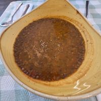 Lentil soup at Caffè Bistrot Monnalisa in Assisi