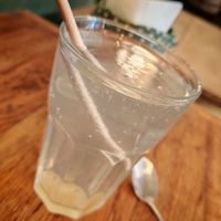 Home made limonade with orange flower at Garden Café Paris in Paris