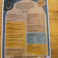Menu 1 at Human Kind Cafe in Billericay