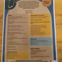 Menu 2 at Human Kind Cafe in Billericay