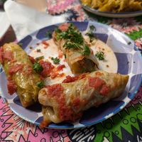 Cabbage rolls at Mlango Farm in Ngecha