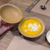 Pumpkin soup at Buông Vegan Restaurant in Thai Nguyen