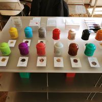 Various teas available for purchase at MitBord in Seoul