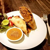 Vegan wrap at Veganerie - Mercury Ville in Bangkok