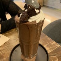 Chocolate brownie milkshake! at Veganerie - Mercury Ville in Bangkok