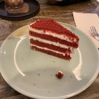 Red velvet cake!  at Veganerie - Mercury Ville in Bangkok