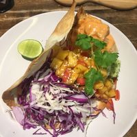 Christmas taco dish thing at Veganerie - Mercury Ville in Bangkok
