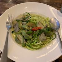 Green curry zoodle  at Veganerie - Mercury Ville in Bangkok