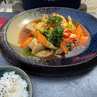 Zitronengrassauce - Gemüse mit Tofu, Reis  at BoChi Restaurant in Bad Krozingen