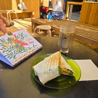 Breakfast wrap at Cass Cafe in Montreal