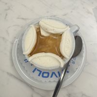 Vegan affogato (soy gelato)  at Vivoli Gelato in Florence